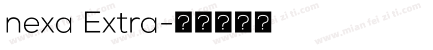 nexa Extra字体转换